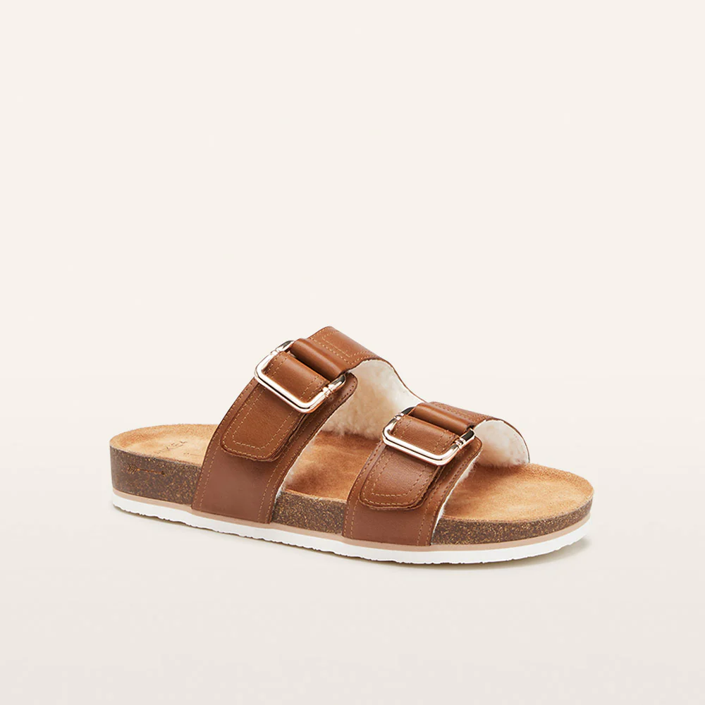 Nico Cognac Shearling - Image 3